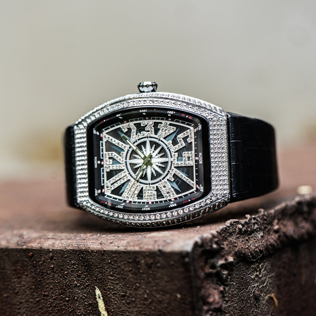 CILOA Men Mechanical Watch 803black-silvery