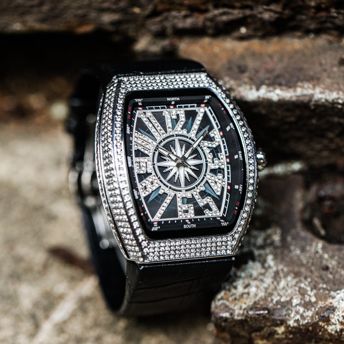 CILOA Men Mechanical Watch 803black-silvery
