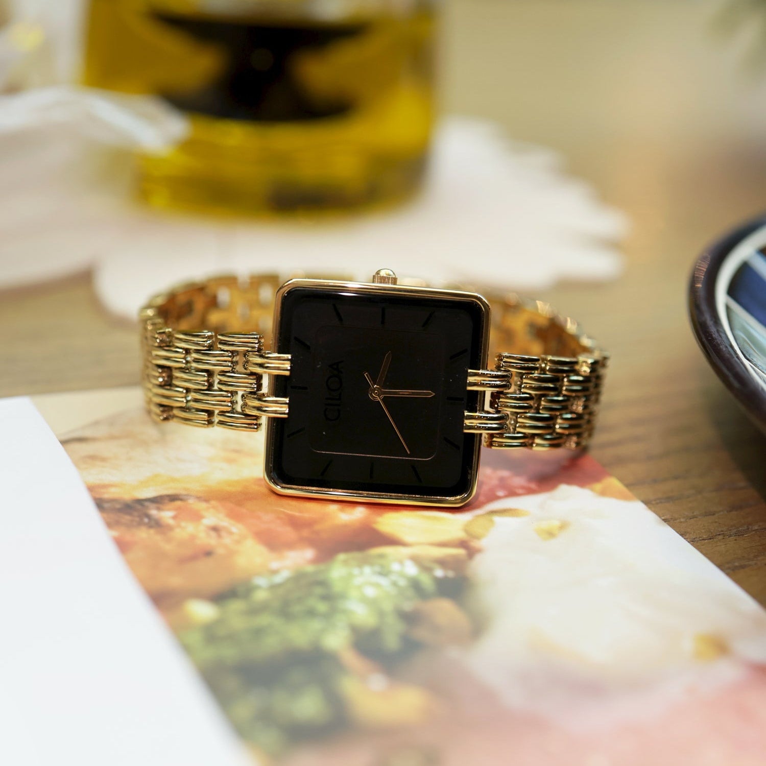 CILOA Women Quartz Watch 204steel-golden
