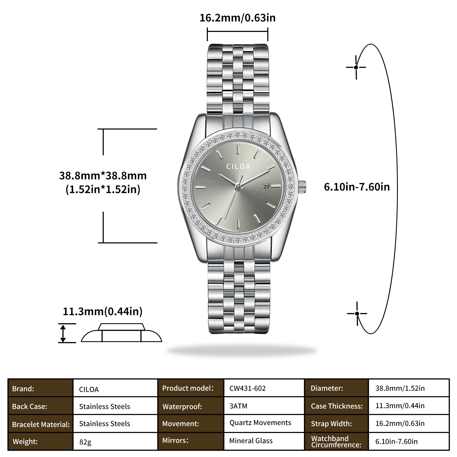 CILOA Women Quartz Watch 602