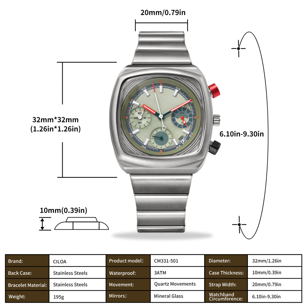 CILOA Men Quartz Watch 501