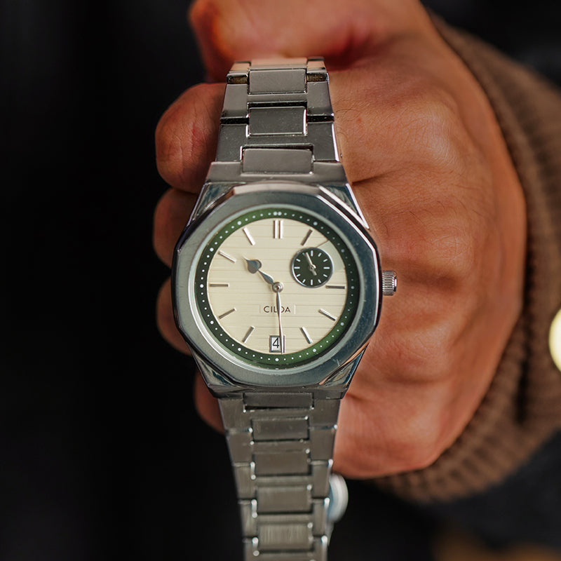 CILOA Men Quartz Watch 506silvery