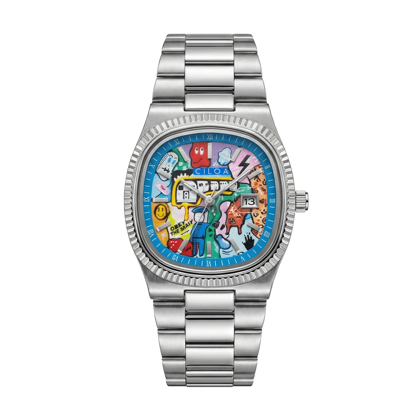 CILOA Men Quartz Watch 518silvery