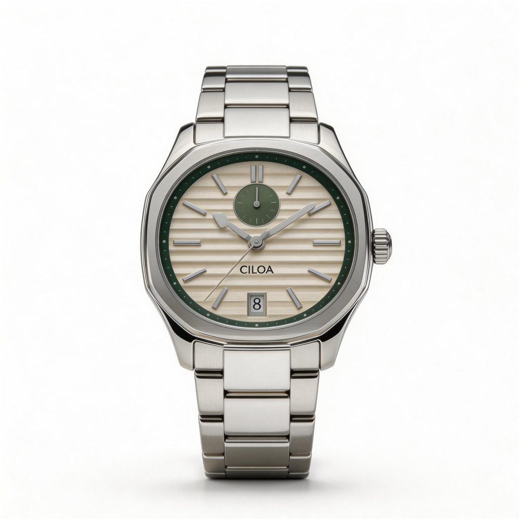 CILOA Men Quartz Watch 506silvery