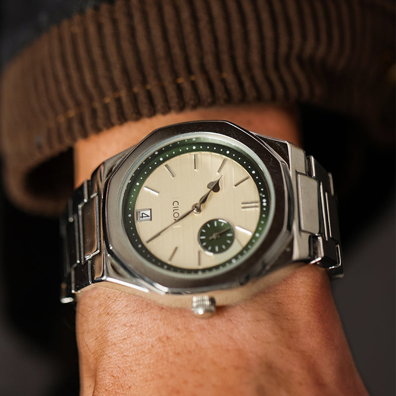 CILOA Men Quartz Watch 506silvery