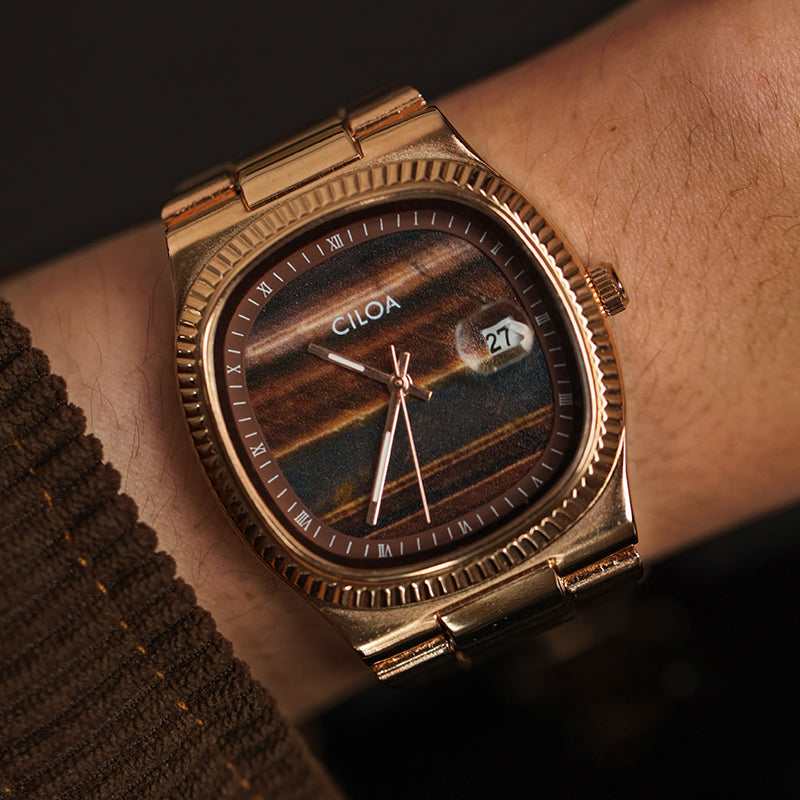 CILOA Men Quartz Watch 518brown