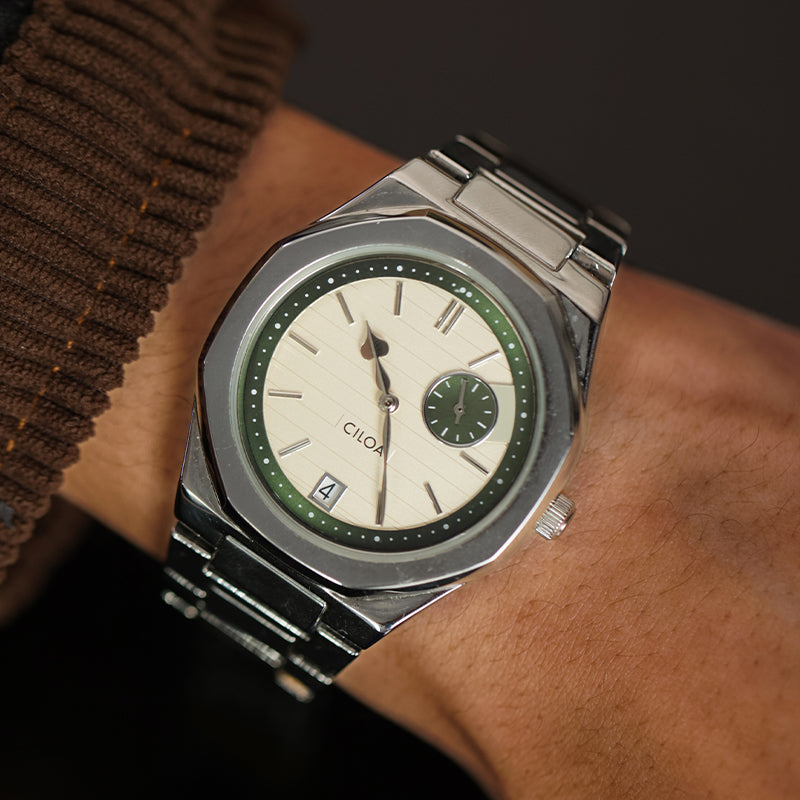CILOA Men Quartz Watch 506silvery