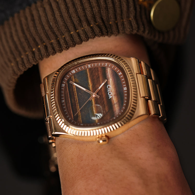 CILOA Men Quartz Watch 518brown