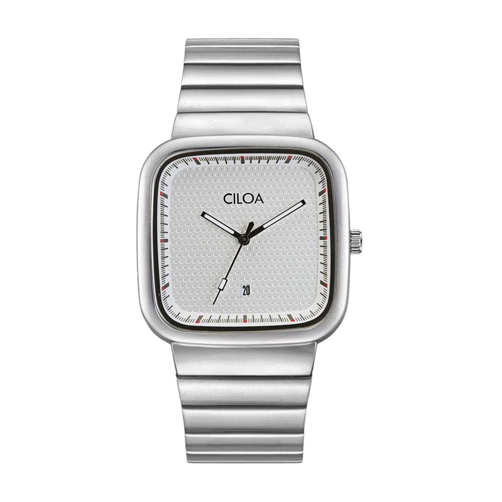 CILOA Men Quartz Watch 504white