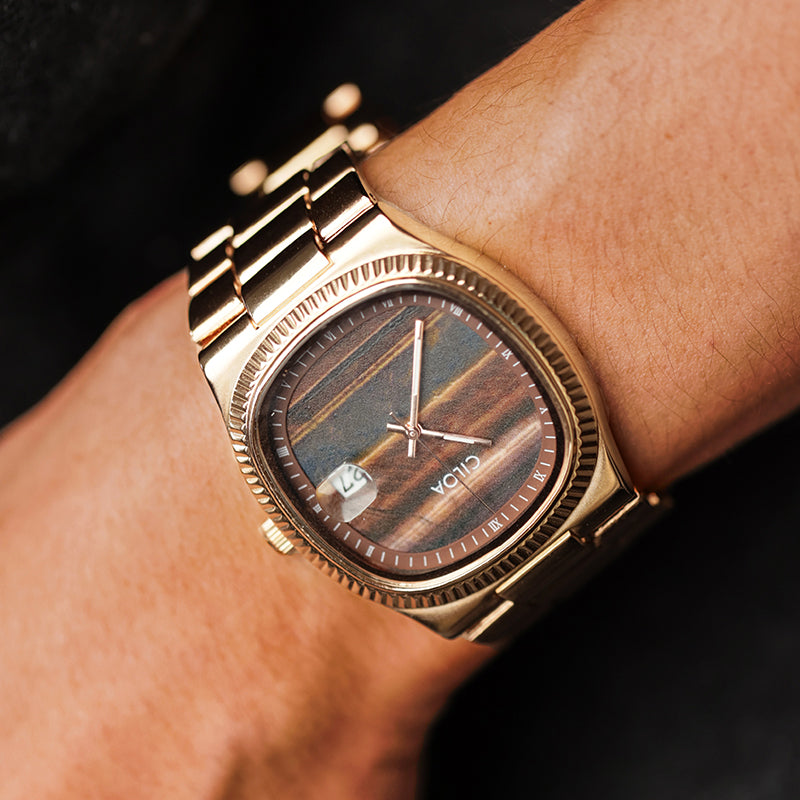 CILOA Men Quartz Watch 518brown