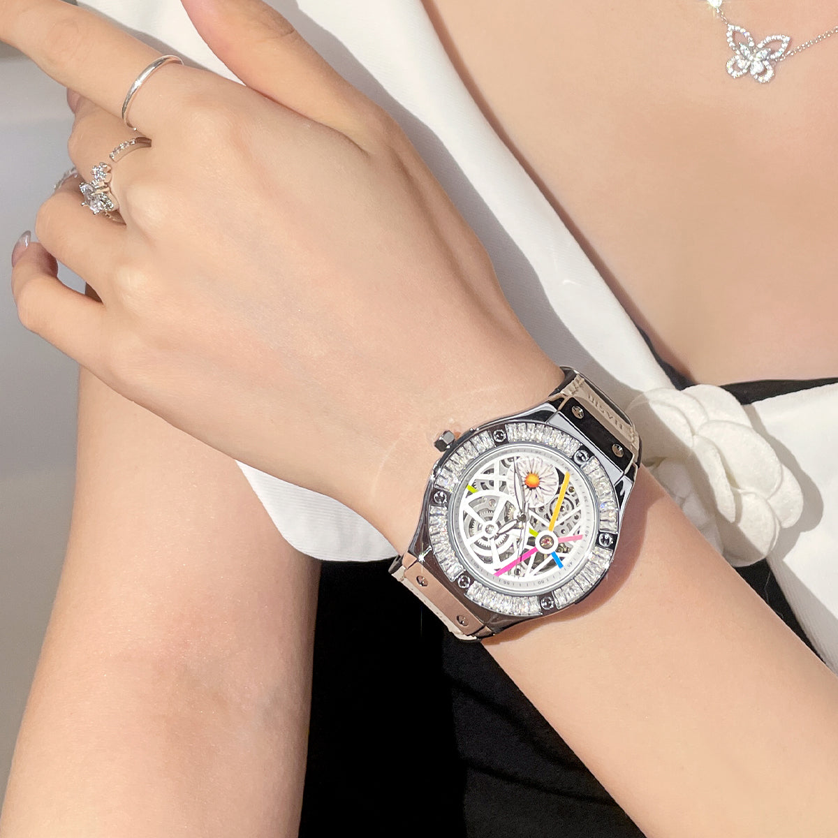 CILOA Women Mechanical Watch 722silvery