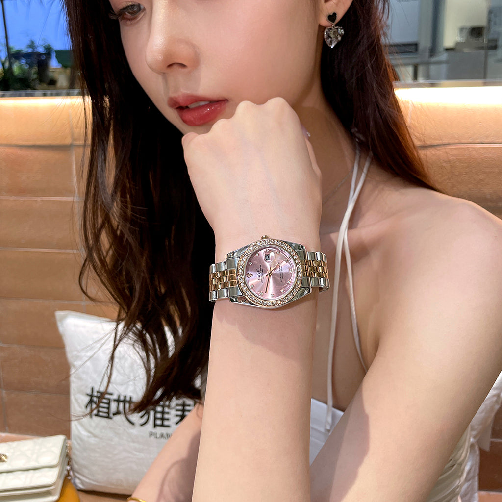 CILOA Women Quartz Watch 672golden-pink