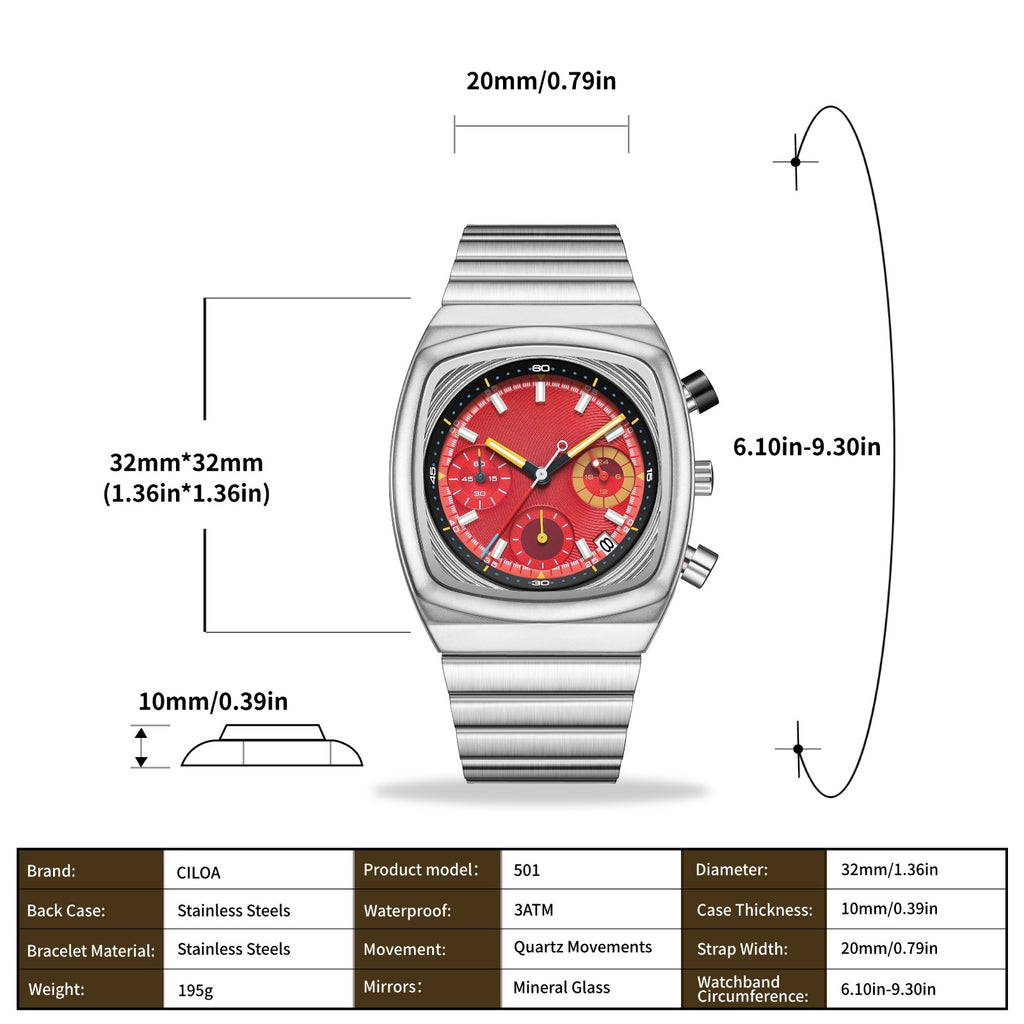 CILOA Men Quartz Watch 501