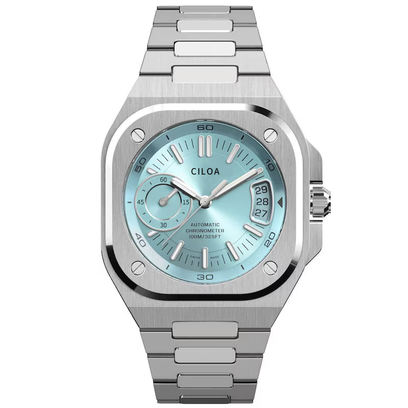CILOA Men Quartz Watch 505steel-blue
