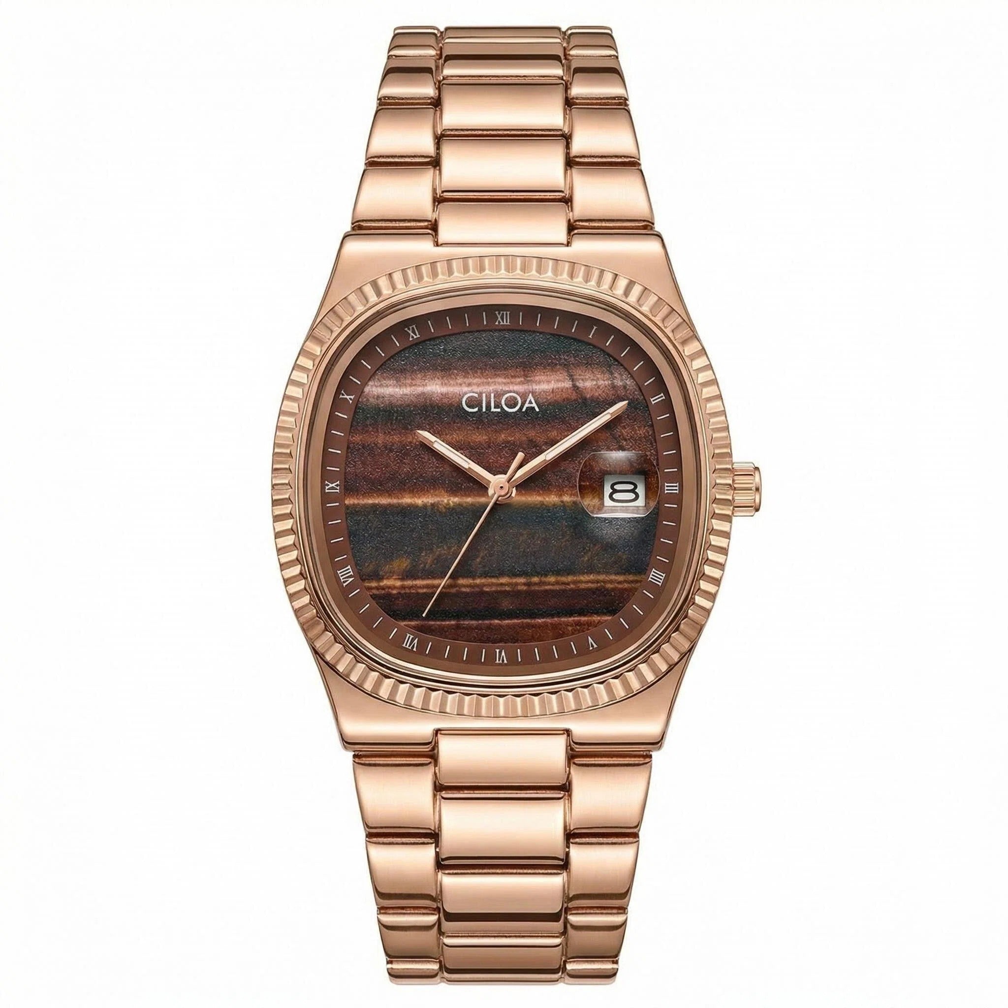 CILOA Men Quartz Watch 518brown
