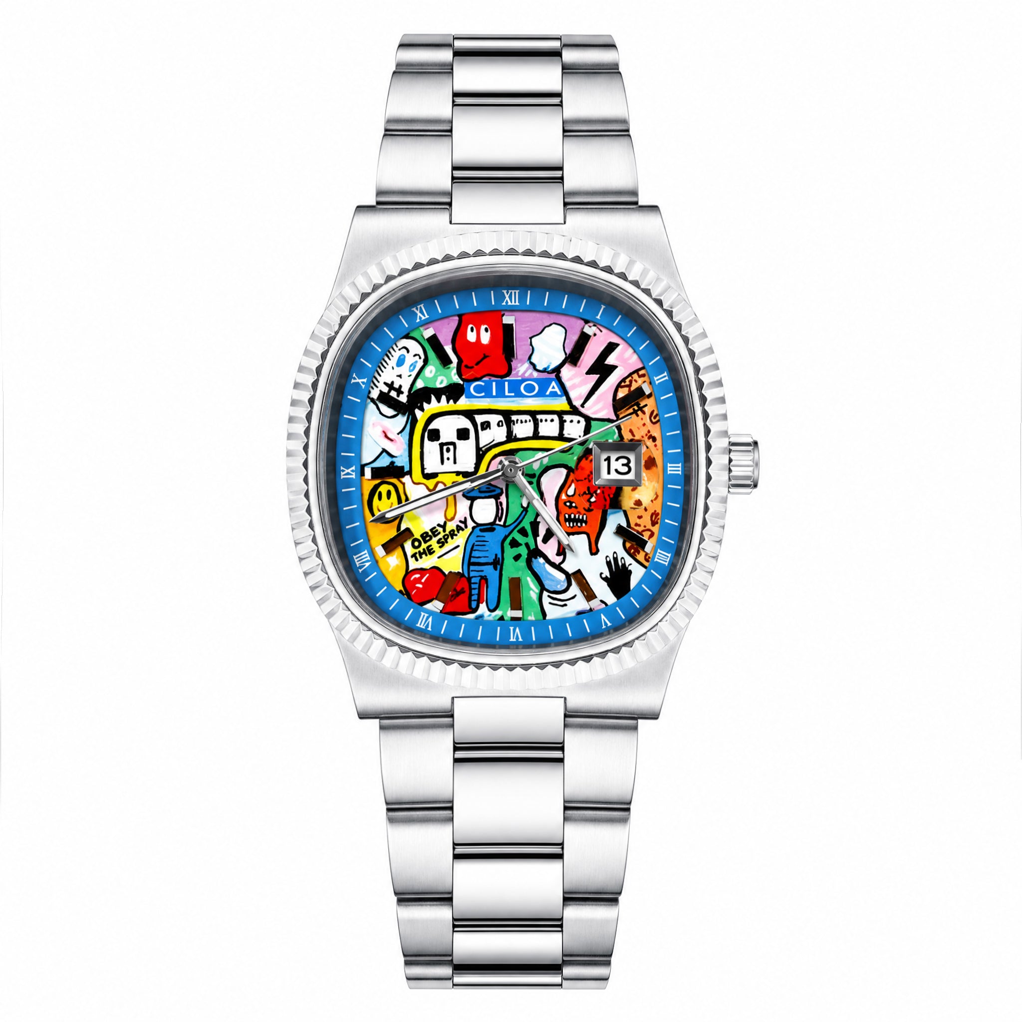 CILOA Men Quartz Watch 518silvery