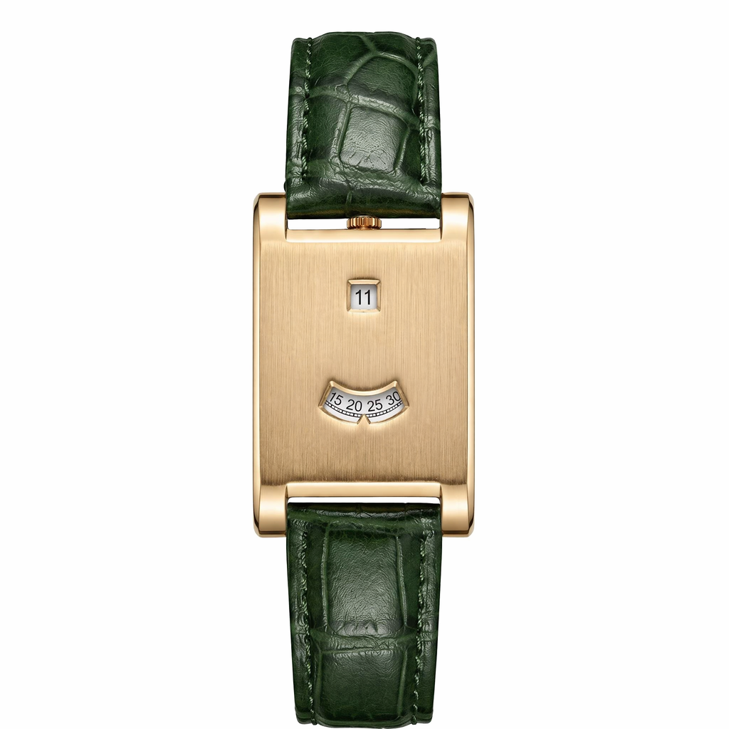 CILOA Men Quartz Watch 522green-golden