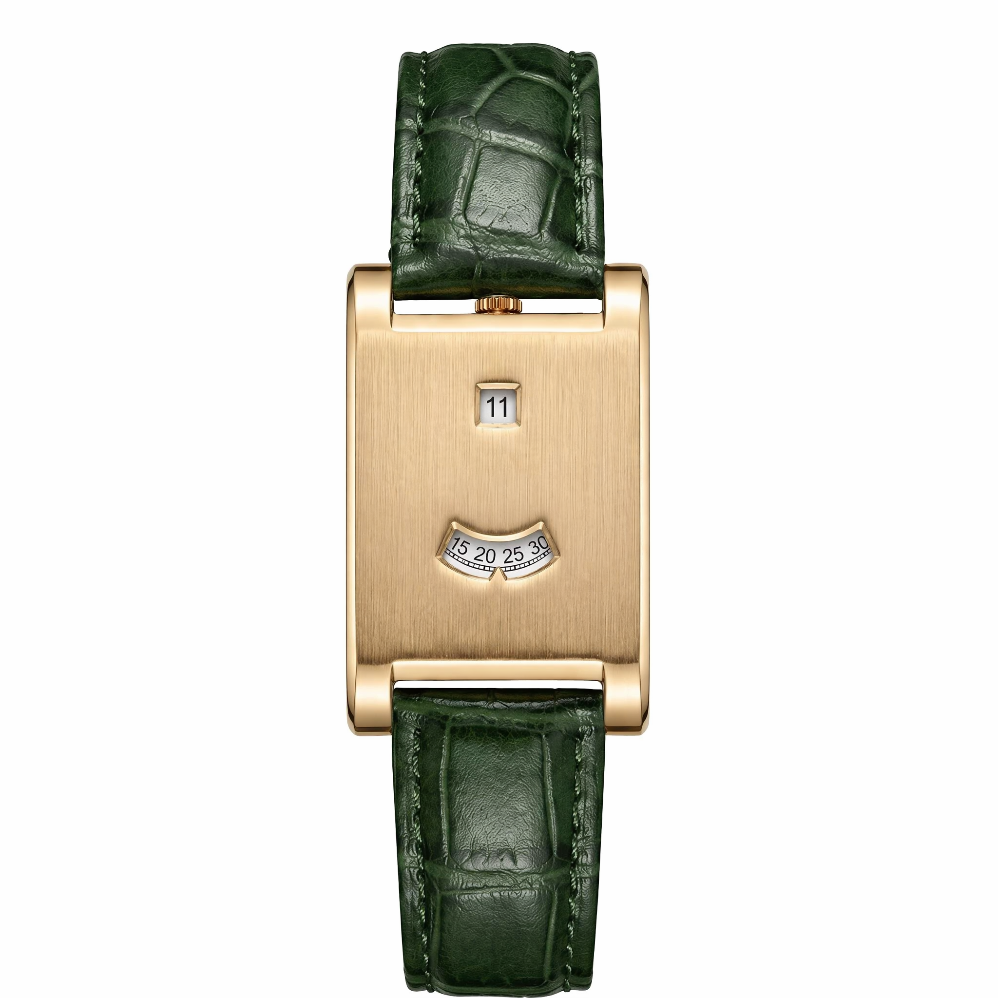 CILOA Men Quartz Watch 522green-golden