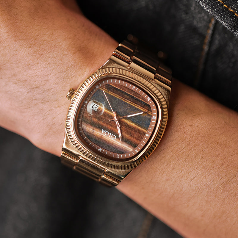 CILOA Men Quartz Watch 518brown