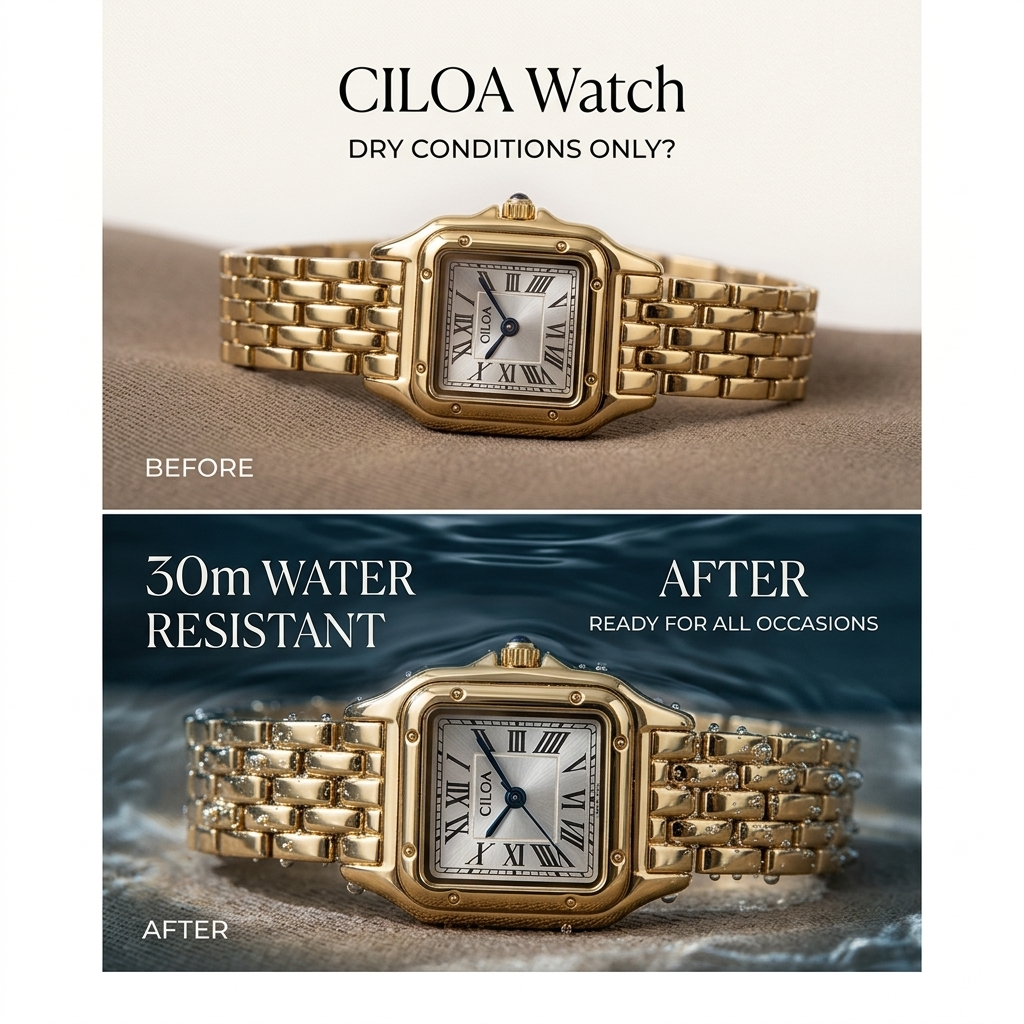 CILOA Women Quartz Watch 623golden
