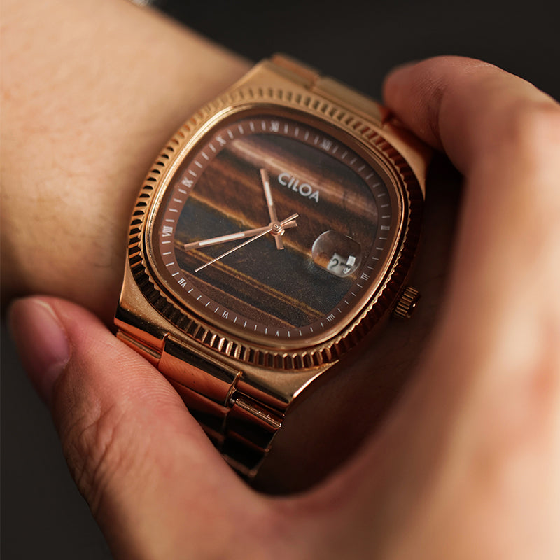 CILOA Men Quartz Watch 518brown