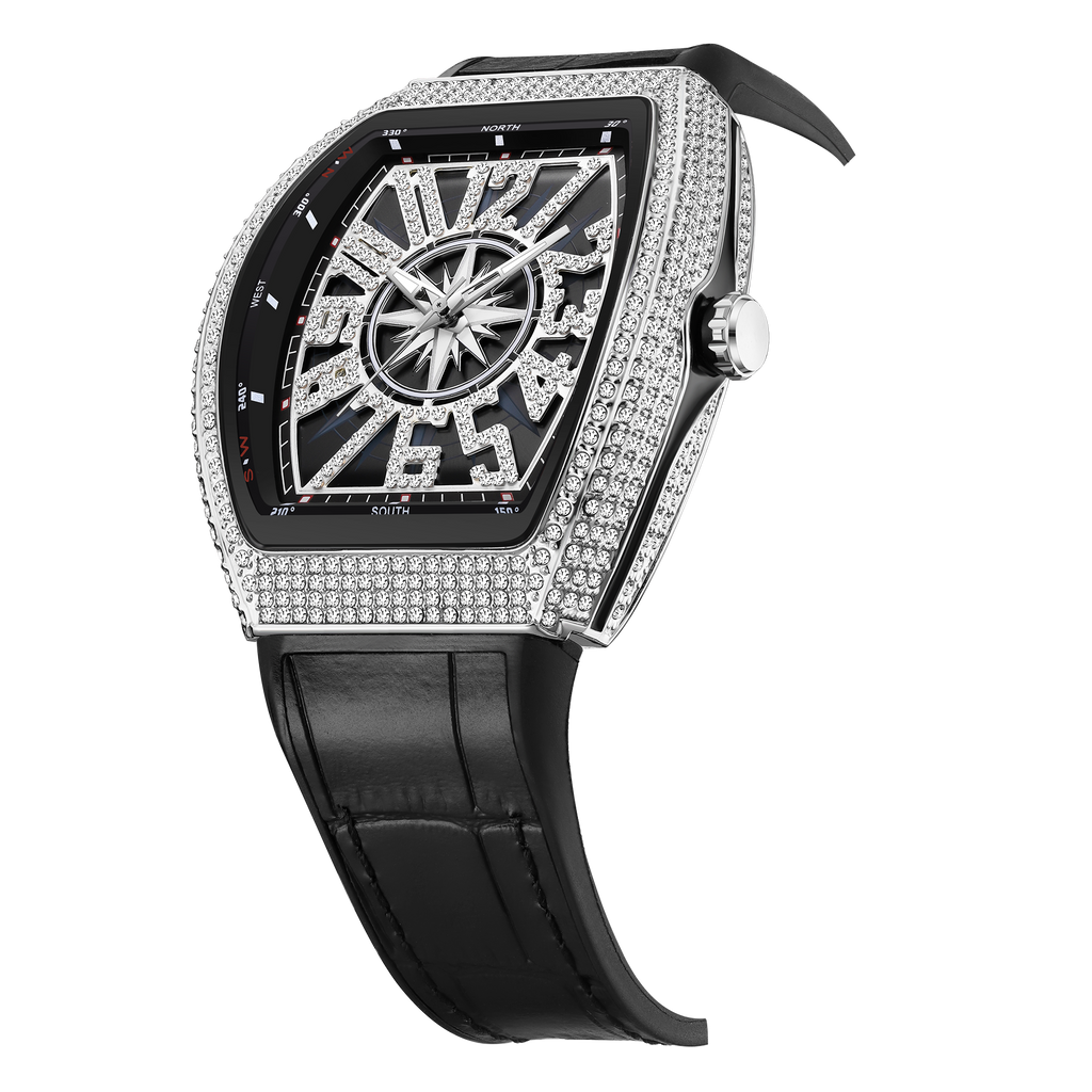 CILOA Men Mechanical Watch 803black-silvery