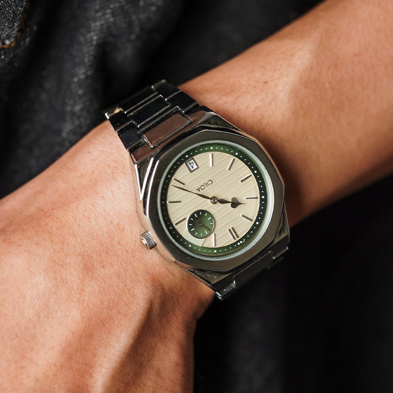 CILOA Men Quartz Watch 506silvery