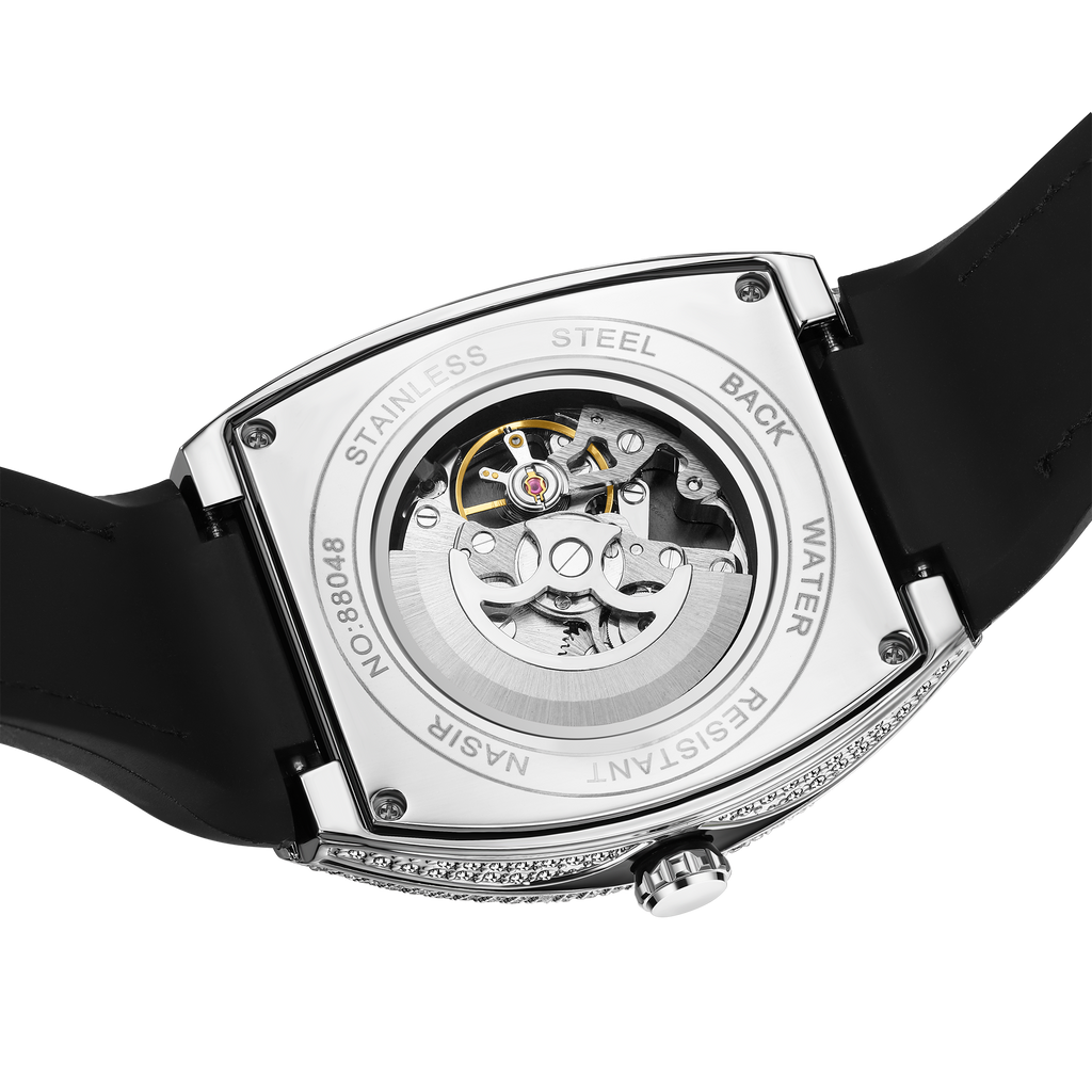 CILOA Men Mechanical Watch 803black-silvery