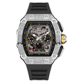 CILOA Men Mechanical Watch 801black-silvery
