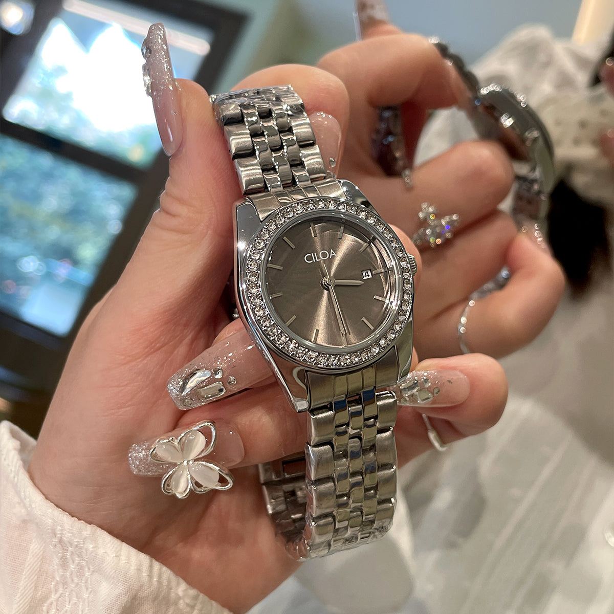 CILOA Women Quartz Watch 602grey