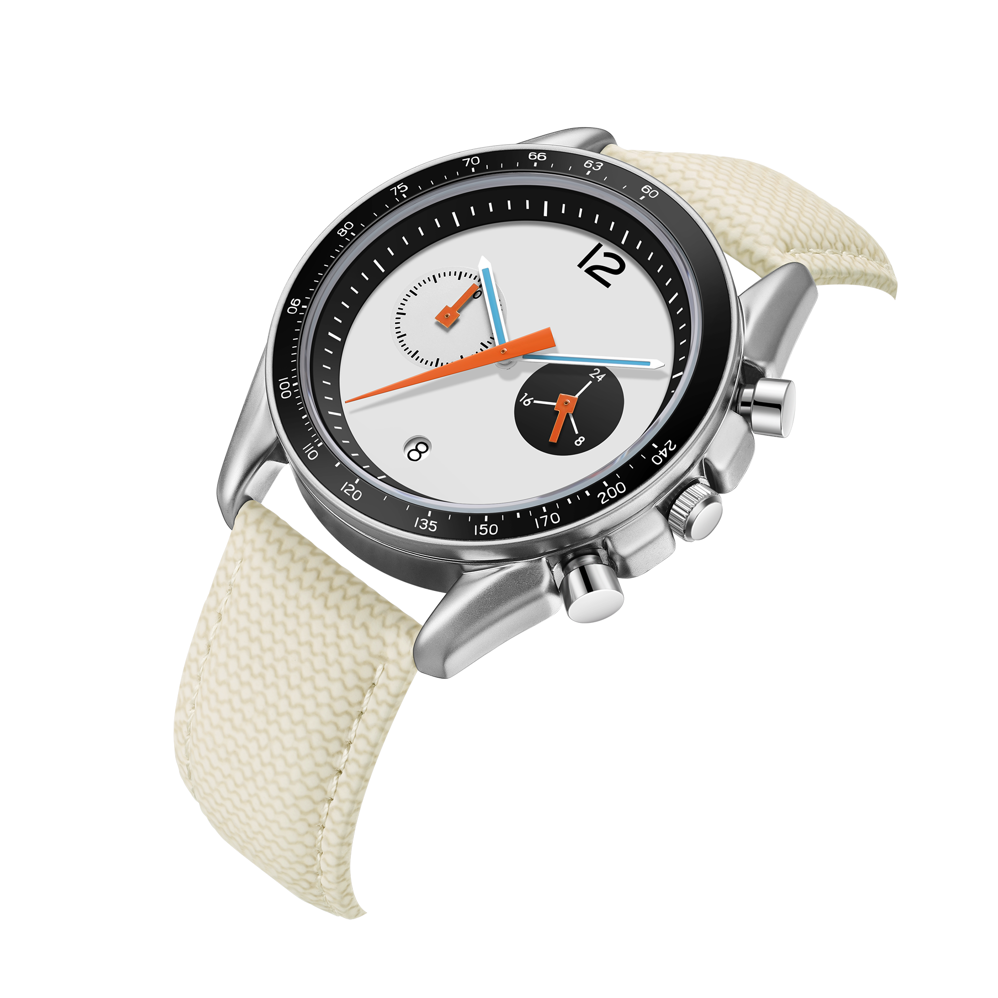 CILOA Men Quartz Watch 507white