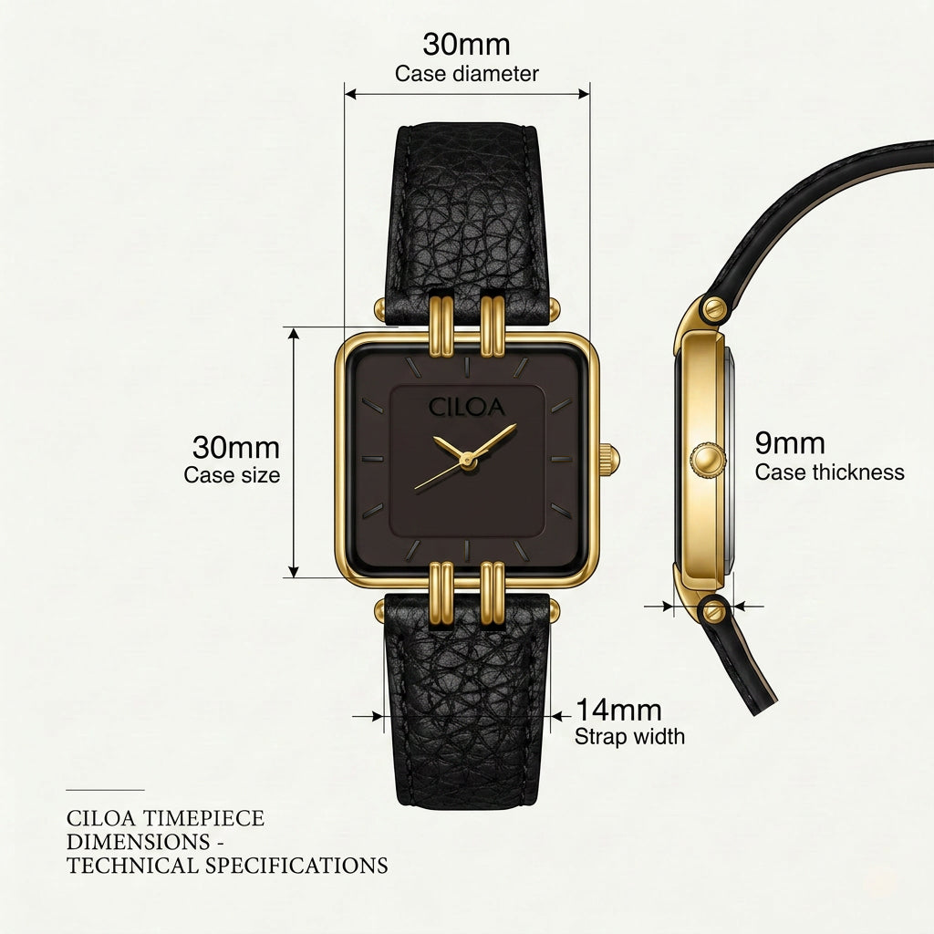 CILOA Women Quartz Watch 204black