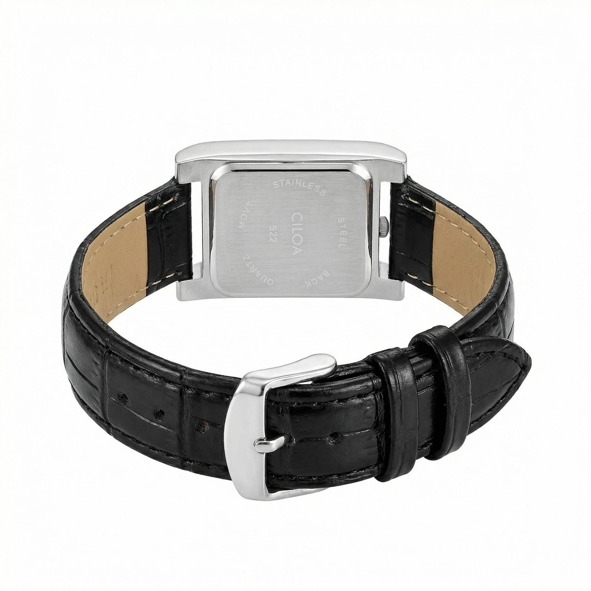 CILOA Men Quartz Watch 522black-silvery