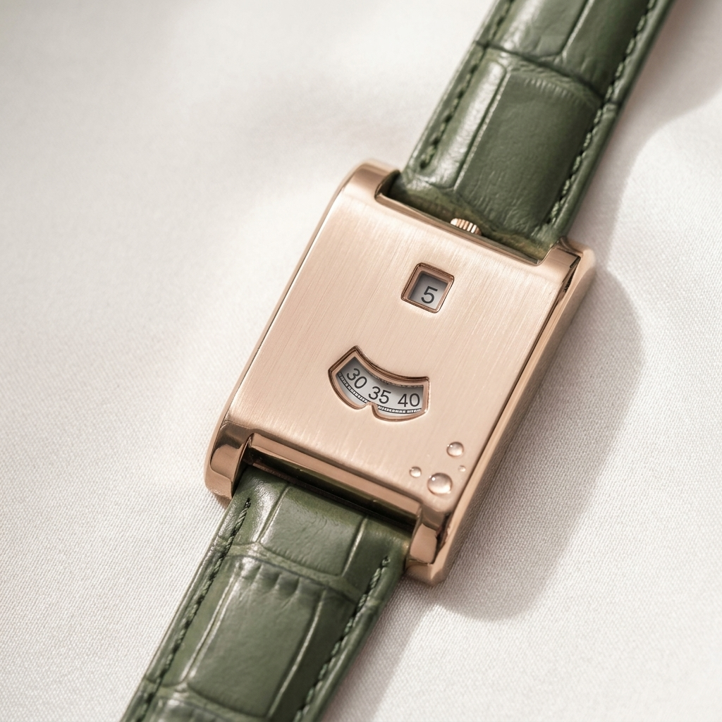 CILOA Men Quartz Watch 522green-golden